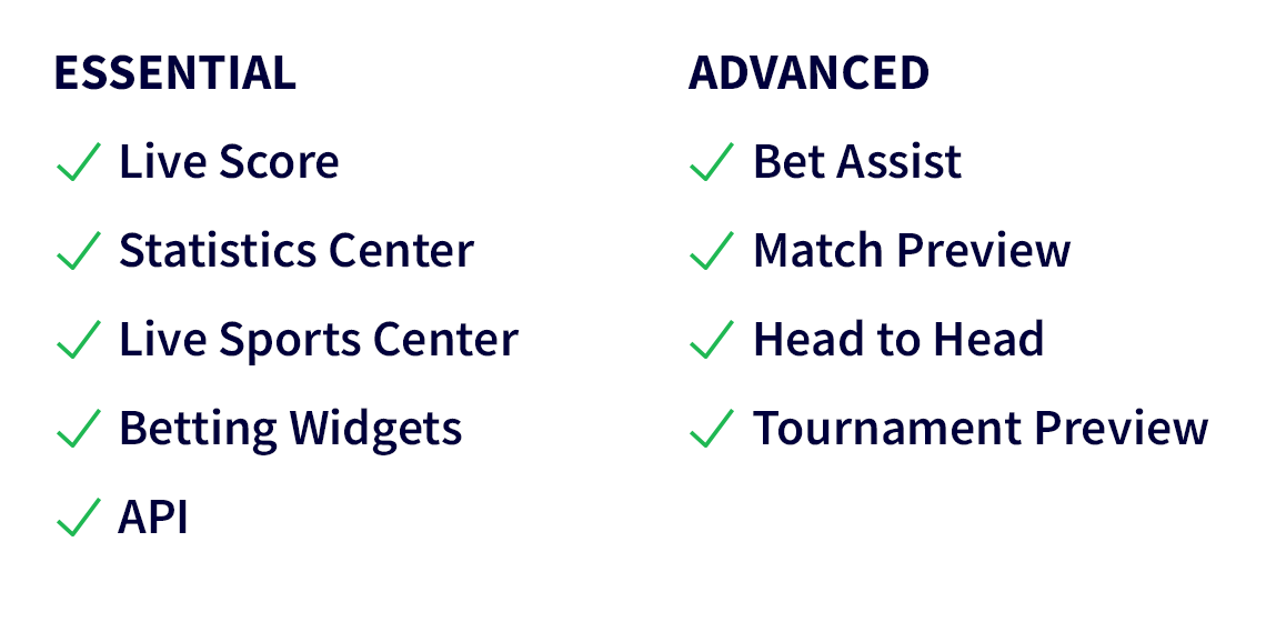 Sportradar - Betting Products Statistics 