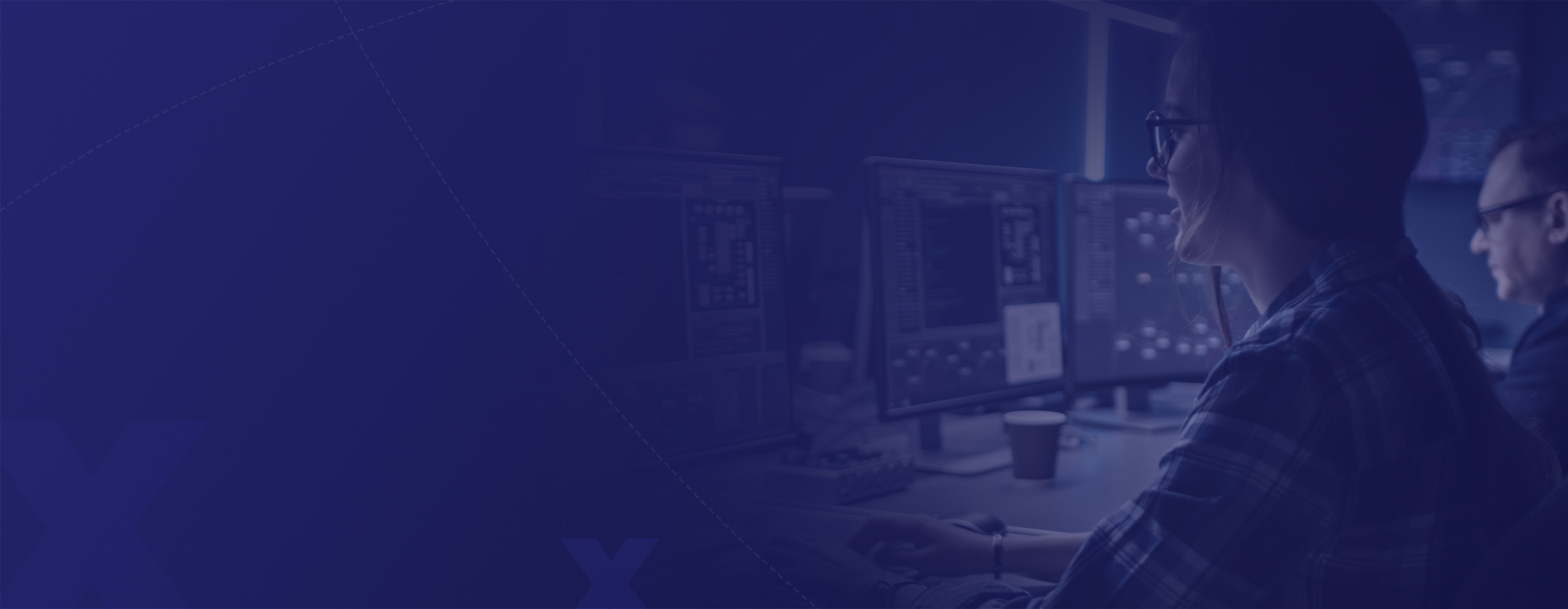 Dark decorative technology background