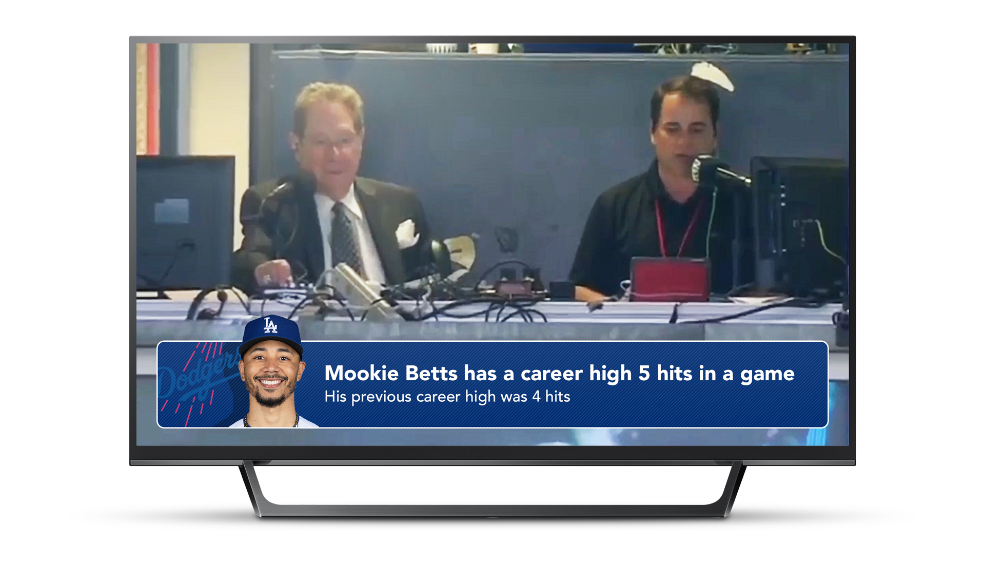 Broadcast Solutions on screen decorative visual