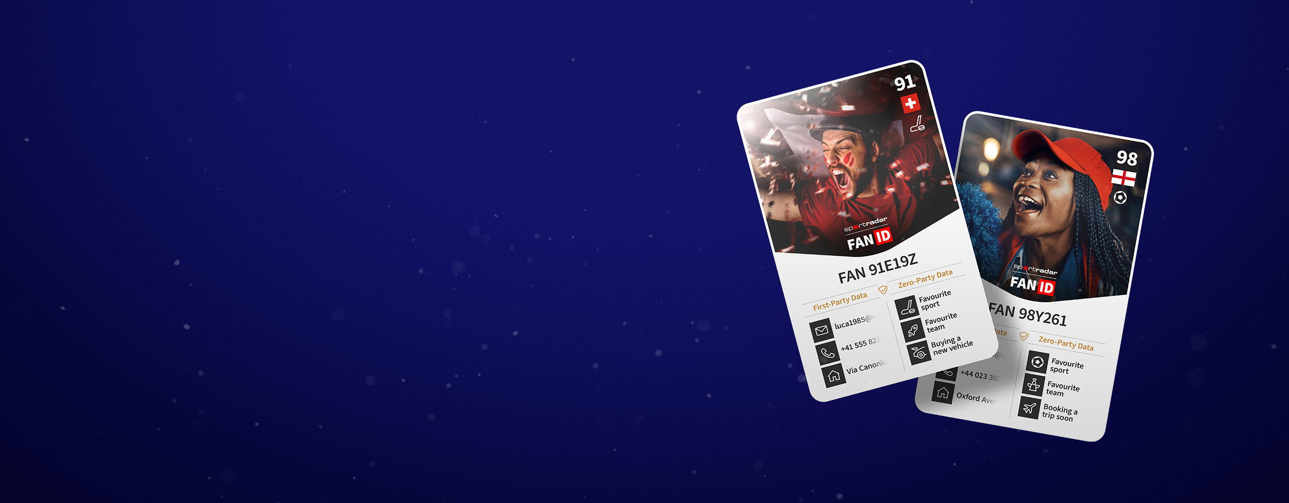 Decorative Sportradar Cards